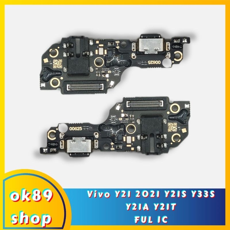 Flexi Charger - Papan Charger - Konector Vivo Y21 2021 - Vivo Y21S - Vivo Y33S - Y21T - Y21A +CON H/