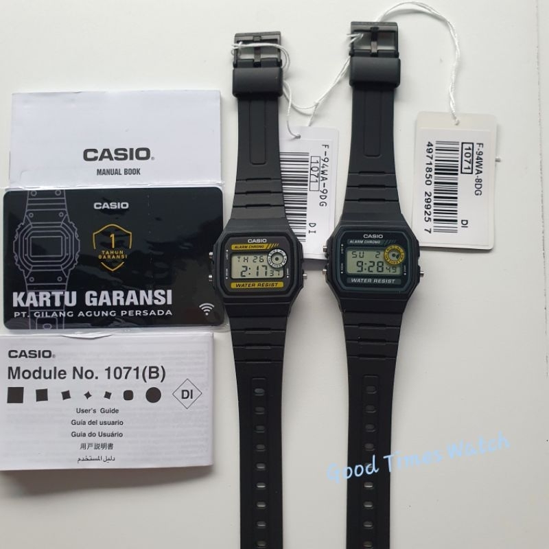 JAM TANGAN CASIO F-94WA F 94WA F 94 CASIO ORIGINAL