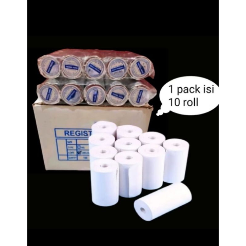 

Kertas Thermal murah 58x30 struk paper roll paket 10pcs