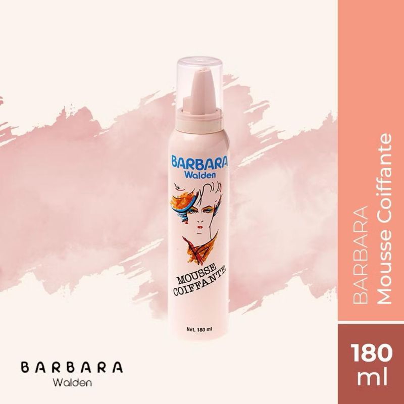 Barbara Mousse Foam Rambut Barbara Pink 50ml / 180ml