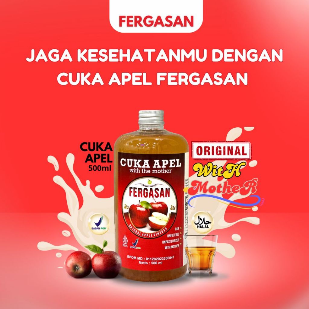 

Cuka Apel FERGASAN 100% Original With Mother