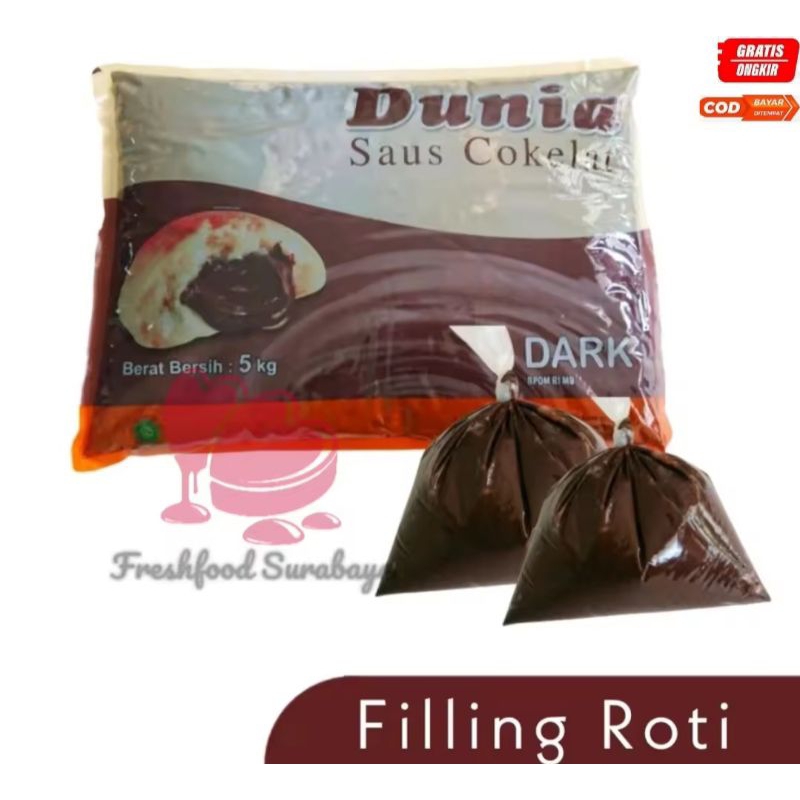 

Cokelat pasta 500gram Dunia Repack / Cokelat filling / Selai Cokelat/ Isian Roti [Repack]