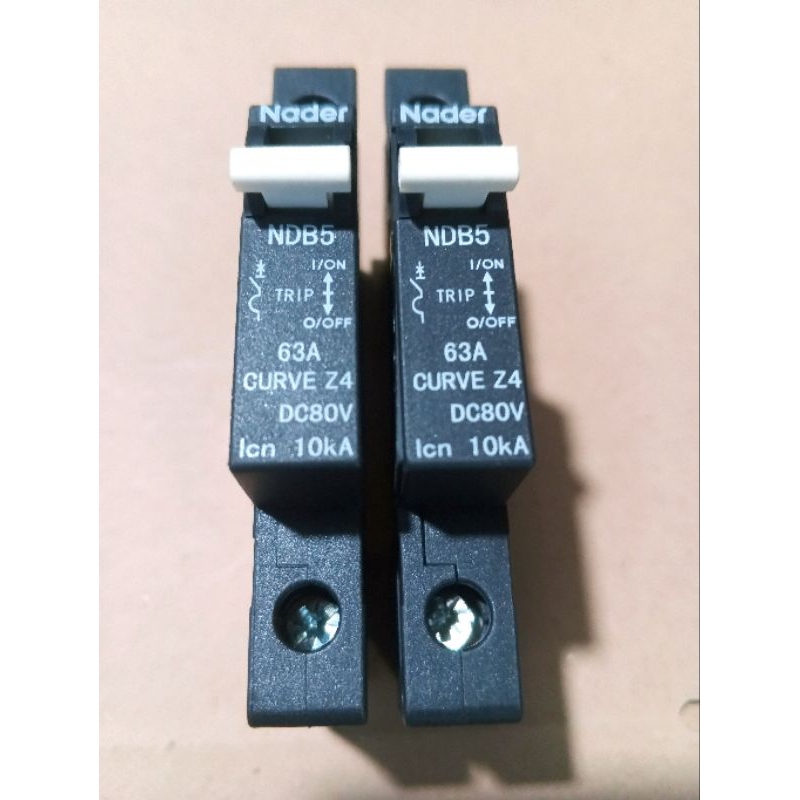 Mini Circuit Breaker MCB DC 63A 1P MCB Nader.