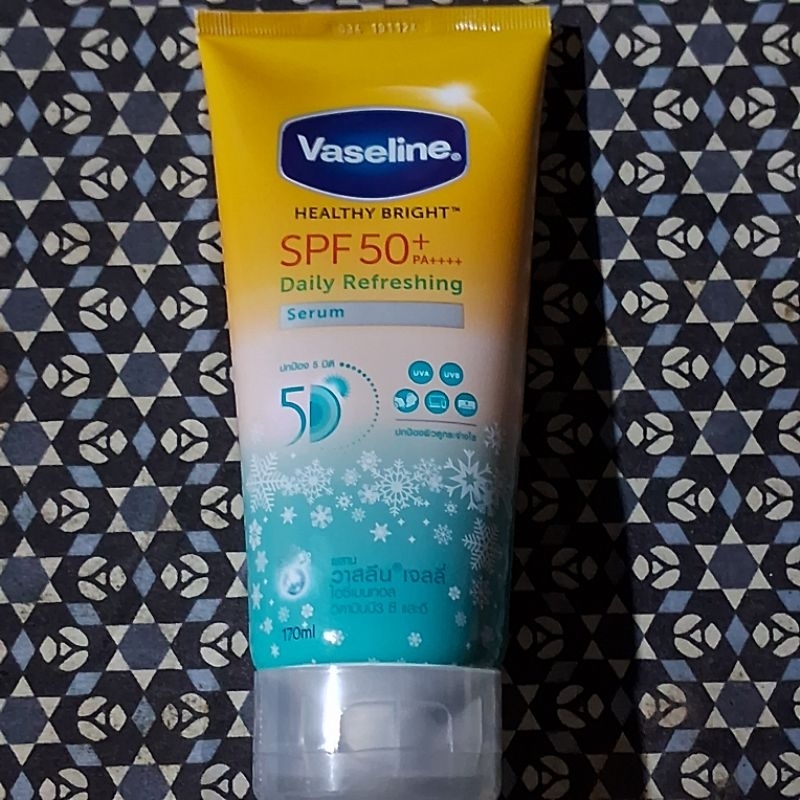 [EXP Agustus 2027] Vaseline SPF50 Daily Refreshing Sunscreen Serum 170ml