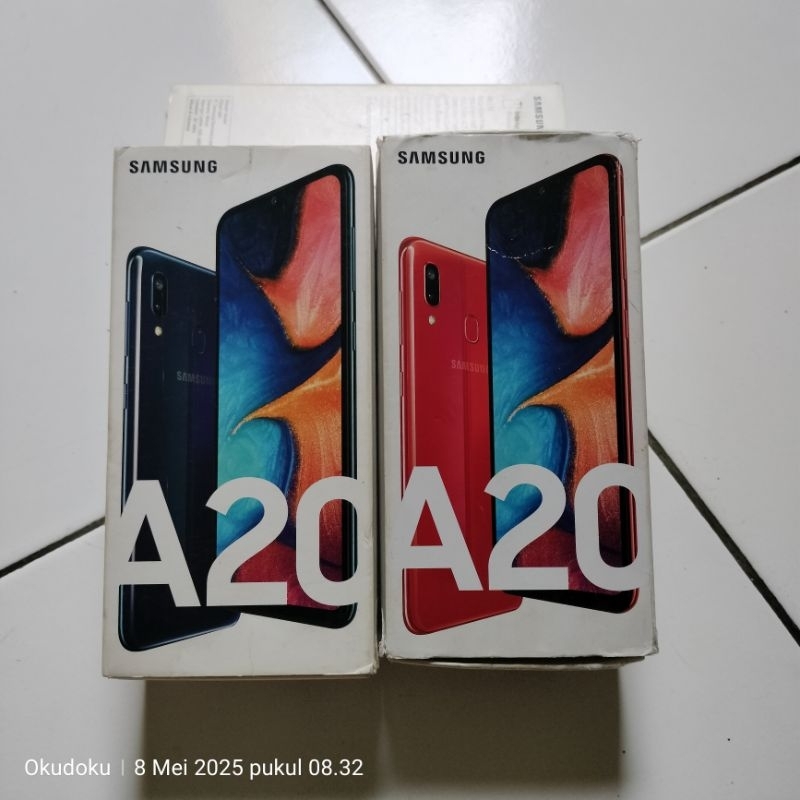 Dus Box Samsung Galaxy A20 Original Copotan