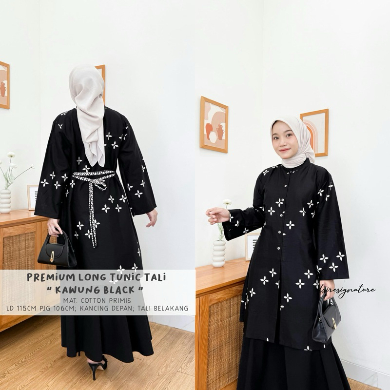 tunik Batik Tali Belakang / Damara Blouse / Batik Premium / Tunik Batik Modern / Atasan Batik Katun 