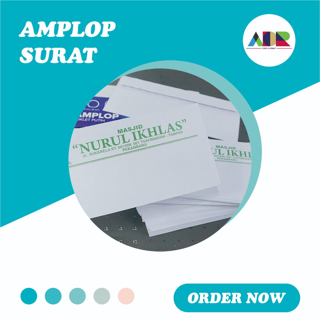 Cetak Amplop / Cetak Amplop Custom / Amplop Instansi / Amplop Kondangan / Amplop Desain Custom