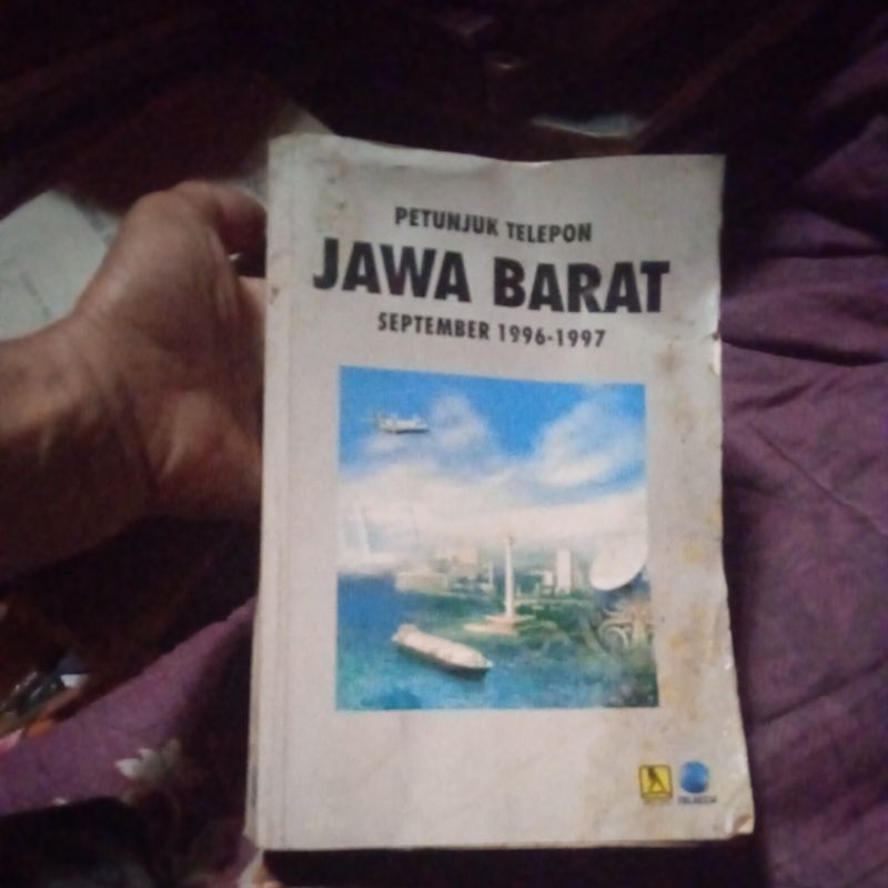 buku petunjuk telepon Jawa Barat September 1996-1997, buku original jadul