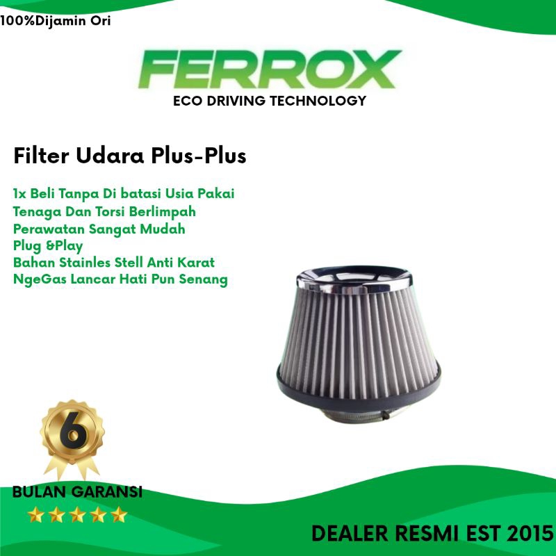 FERROX Filter Udara Open Intake 3 inch Mobil Karburator Universal