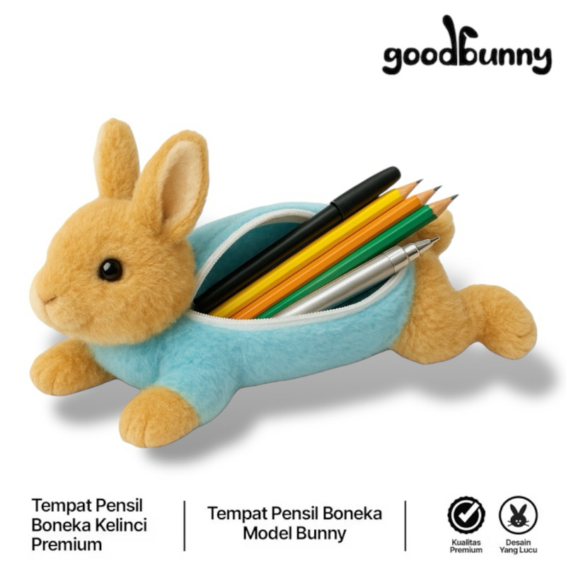 

TEMPAT PENSIL SEKOLAH KULIAH KELINCI LUCU GOOD BUNNY-PENCIL CASE BUNNY PLUSHTEMPAT ALAT TULIS ANAK