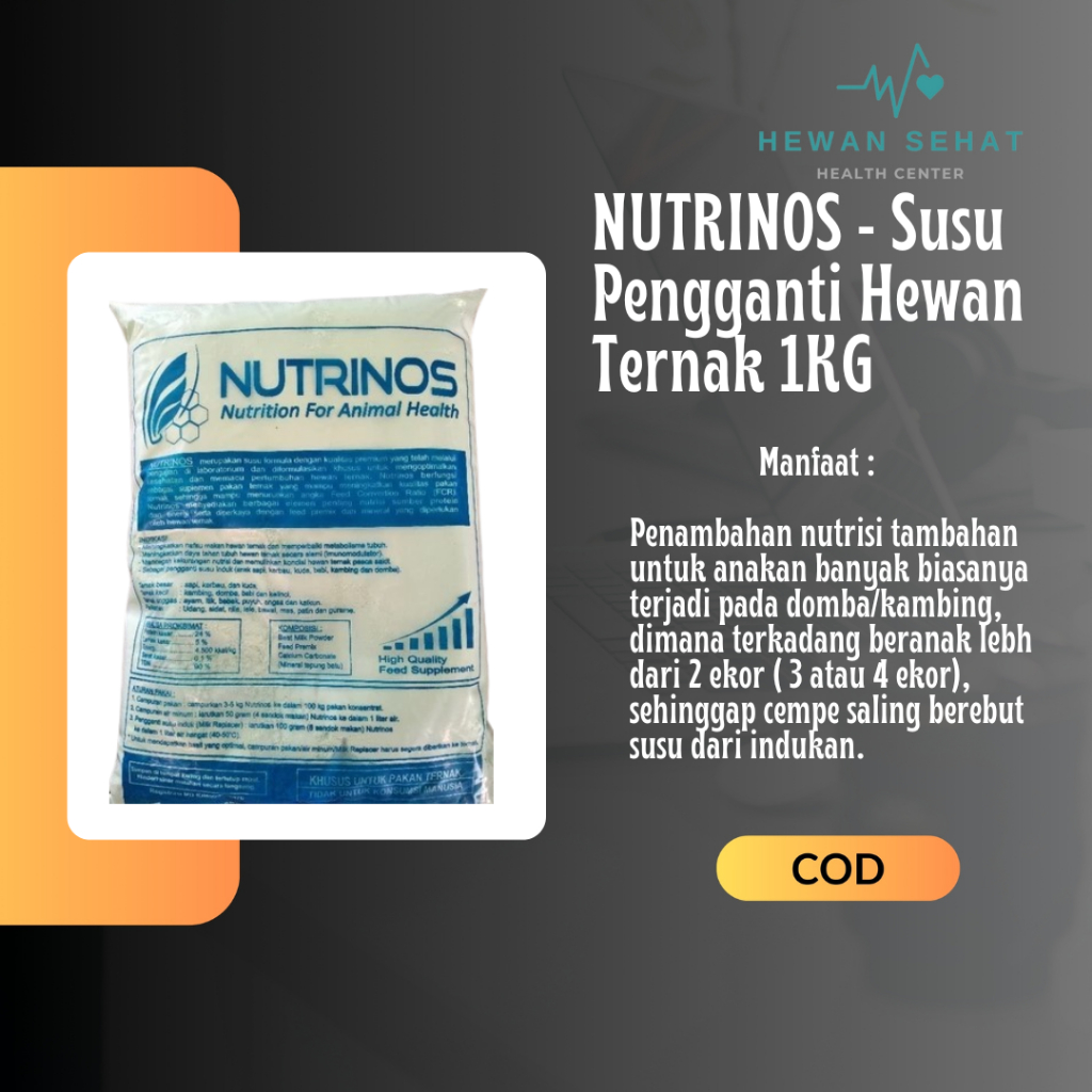 NUTRINOS - Susu Pengganti Hewan Ternak 1KG