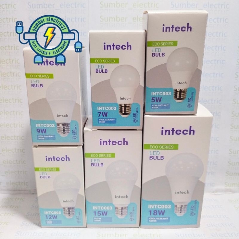 lampu LED INTECH by INLITE 5w 7w 9w 12w 15w 18w