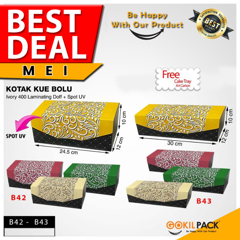 

Kotak Kue|Bolu|Brownies|Murah|Makanan|Serbaguna|Dus|Box|Packaging|B43