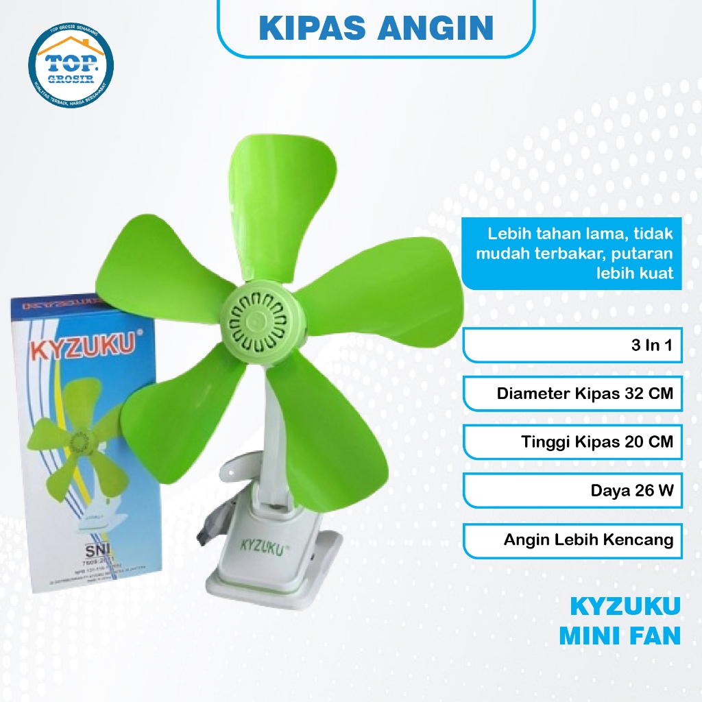 KIPAS ANGIN KYZUKU 26 WATT KIPAS ANGIN HIJAU
