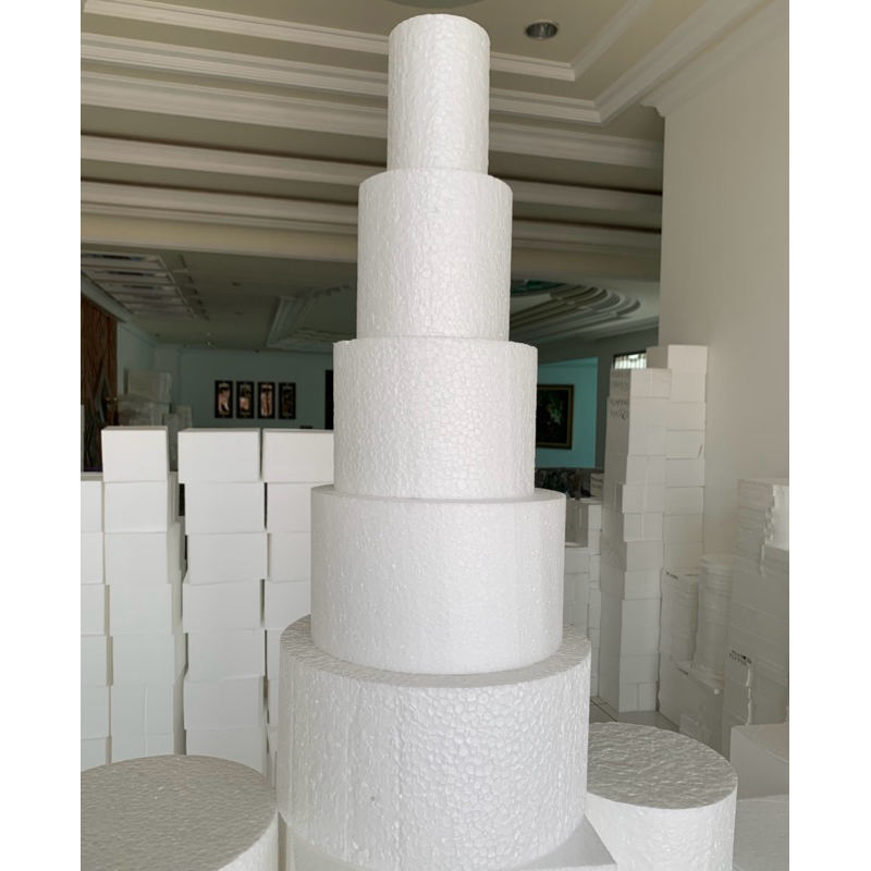 Dummy Gabus Cake Styrofoam Money Cake Snack Tower Buket Tinggi 15 (Diameter 10, 15, 20, 25, 30)