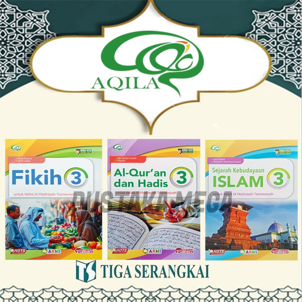Buku Kelas 9 MTS KMA 450 Aqila Tiga Serangkai