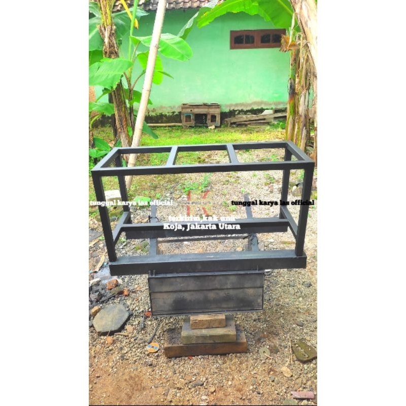 Meja Rak Akuarium Besi Hollow Tempat Rak Aquarium Dudukan Aquarium Besi Serbaguna Minimalis Kuat