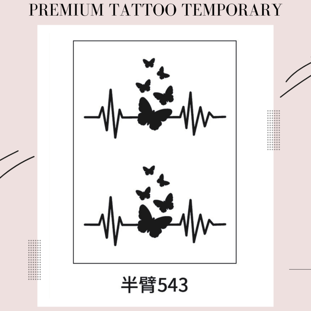 PREMIUM KT-543 Tatto semi permanen fruit ink tahan lama 2 minggu motif bunga aesthetic keren tatto t