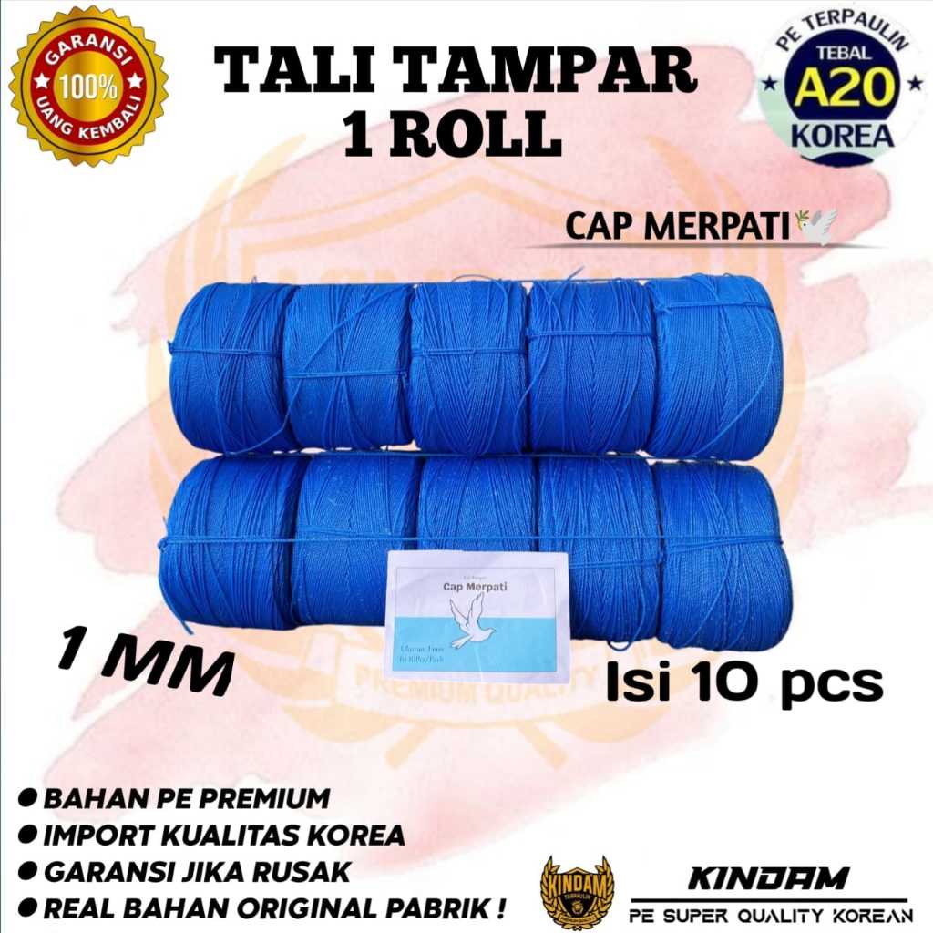 

TALI TAMPAR ROLL 1 MM CAP MERPATI KUAT DAN BERKUALITAS