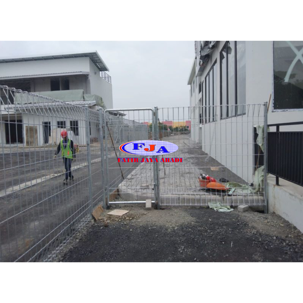 Pintu Pagar Brc Swing Tunggal Tinggi 175 cm x Lebar 100 cm Hot Dip Galvanis