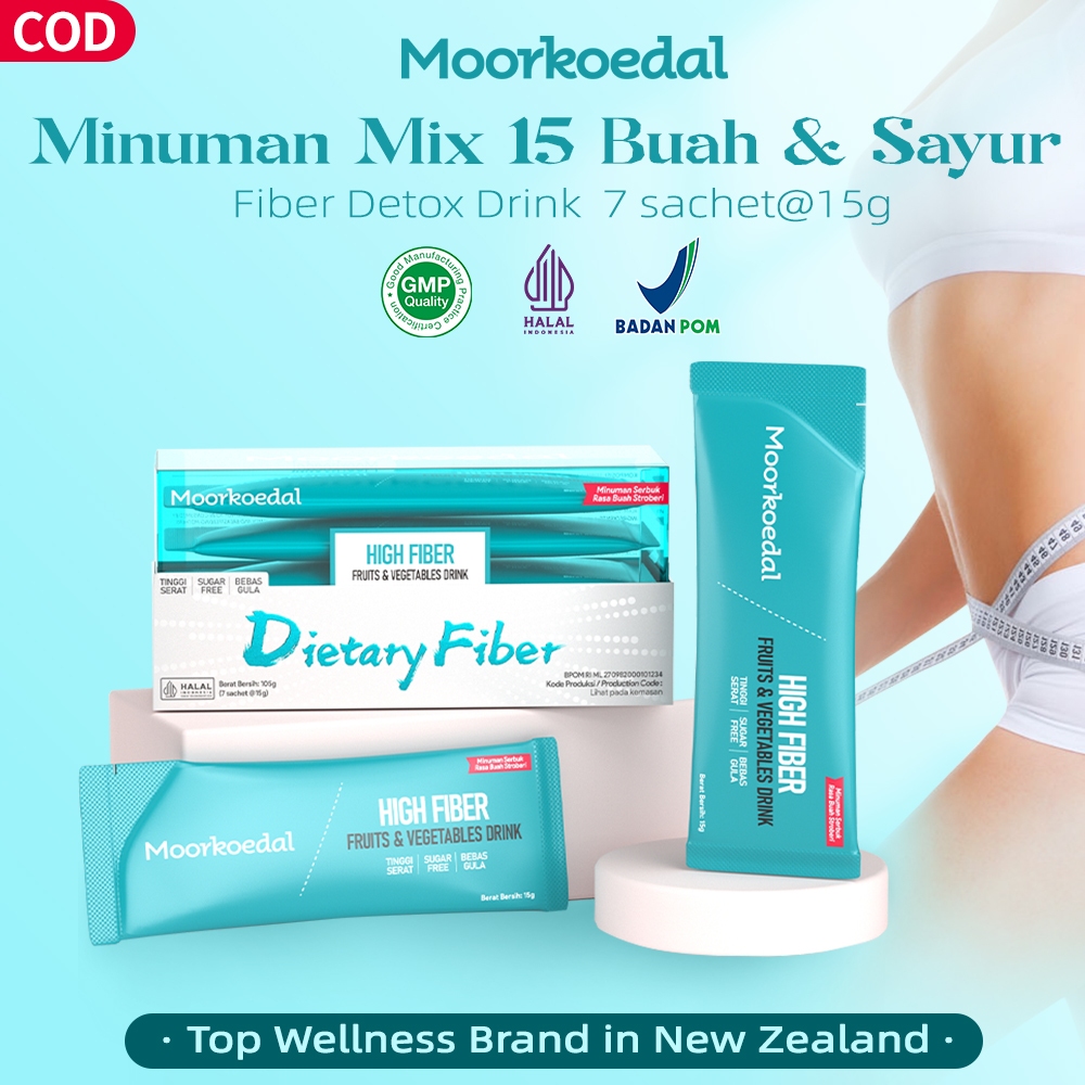 

MOORKOEDAL Dietary Fiber Makanan & minuman Detox Pelangsing Pembersihan usus Sembelit Meal Replacement BPOM&HALAL