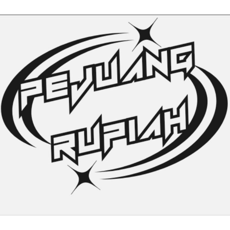 stiker pejuang rupiah ukuran 25cm