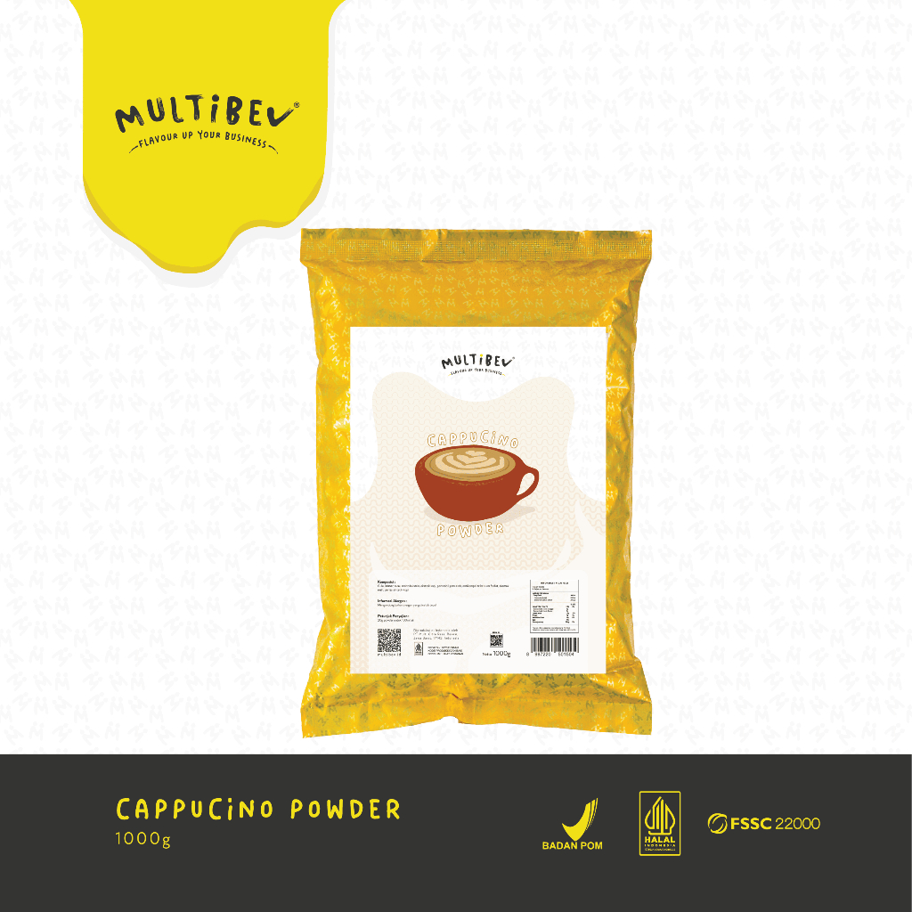 

Multibev Bubuk cappuccino, Powder Halal Minuman Kekinian Kafe dan Restoran