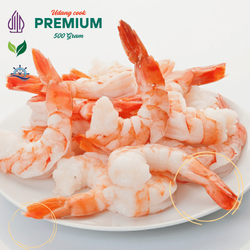 

udang kupas cook kemasan 500 gram frozen