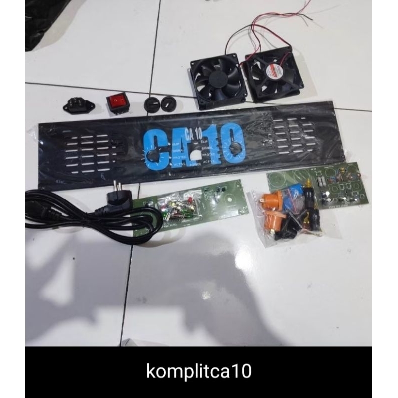 Panel Plat CA 10 Amplifier Power Box Bok Assesories Fulset Lengkap ( Fulset CA 10 kipas 12x12 )
