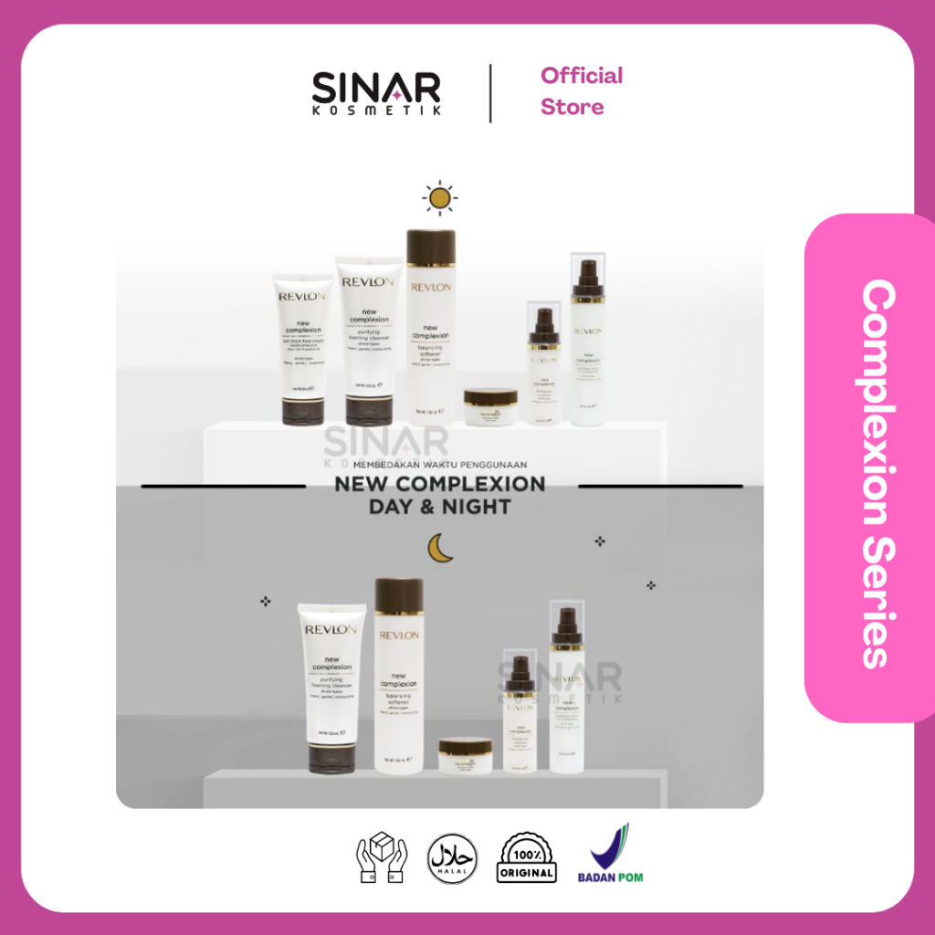 REVLON Skin Care New Complexion Series | Balancing Softener | Purifying Foaming Cleanser | Lifting E