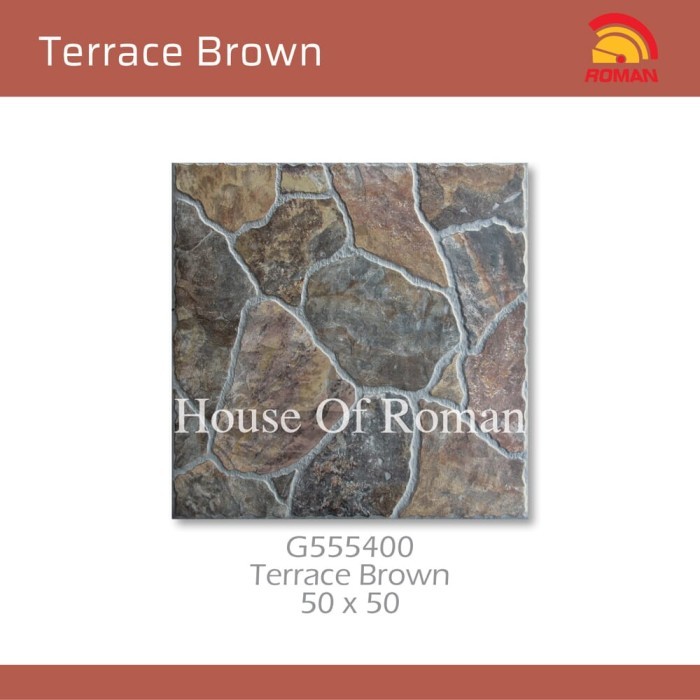ROMAN KERAMIK Terrace Brown 50x50 G555400 ROMAN KERAMIK