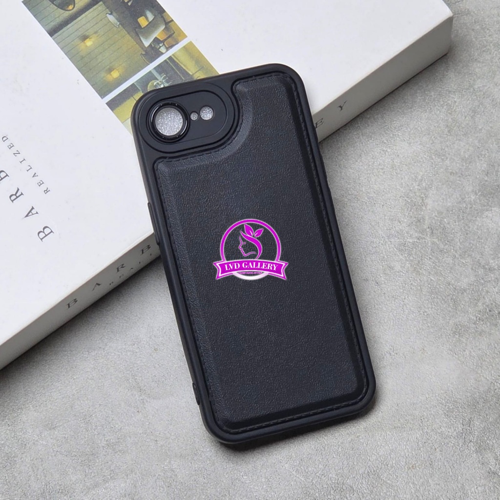 Iphone 16E Iphone 16 Iphone 16 Plus Iphone 16 Pro Iphone 16 Pro Max Case Leather Black SoftCase Ipho