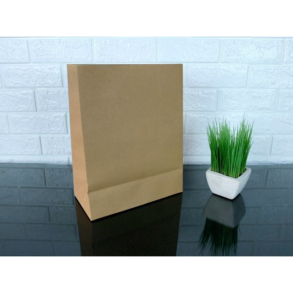 

Paperbag Kraft Polos Tanpa Tali (Uk. 26x33x14 cm)