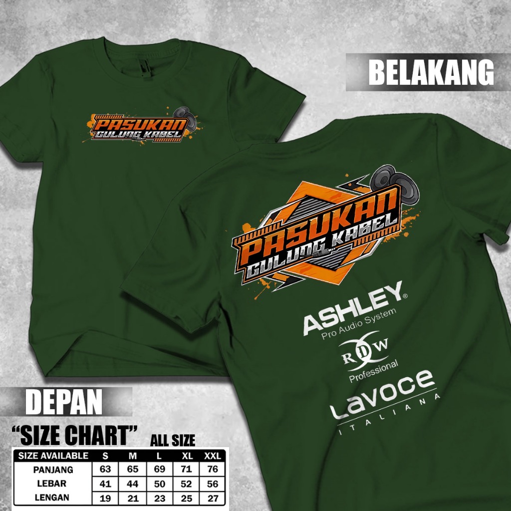 Kaos Sound System Pasukan / Baju Sound System Audio