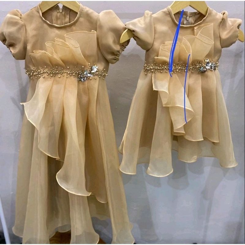 Gaun Anak Organza