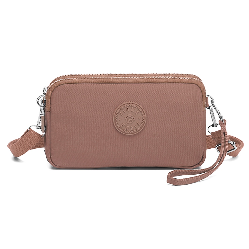 PIOMA Claire Tas Selempang Wanita Dompet HP 3 Resleting Pouch Waterproof