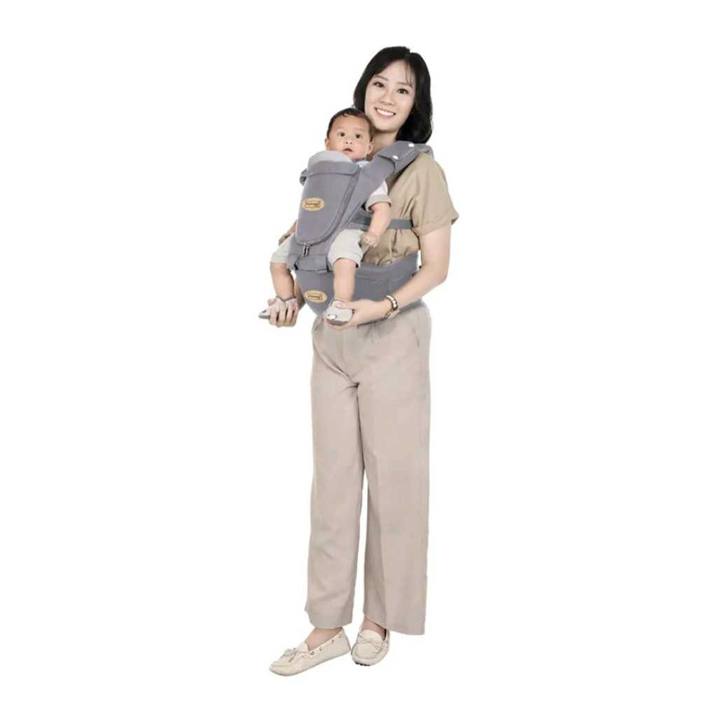Dialogue Baby Gendongan Bayi Hipseat 7in1 Airflow Plain Color