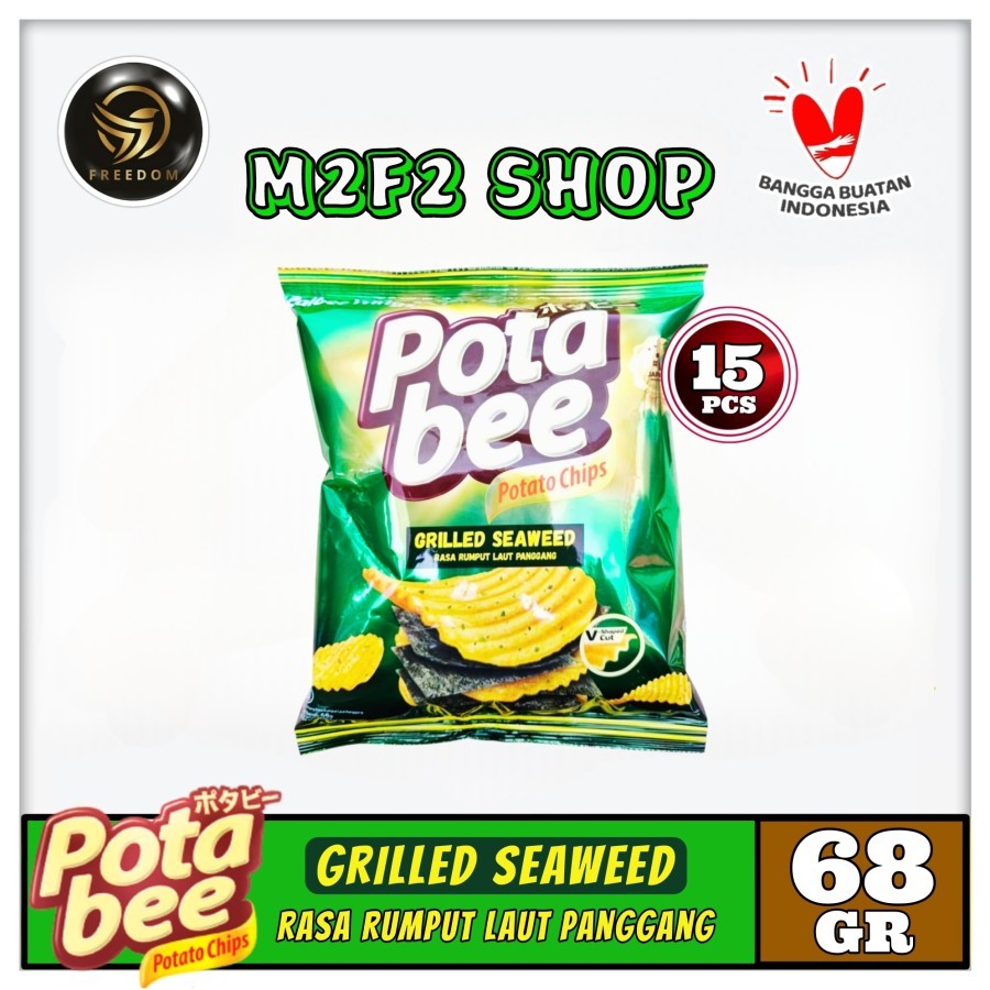 

Keripik Kentang Potabee Grilled Seaweed Rumput Laut Panggang - 68 gr (Kemasan 15 Pcs)