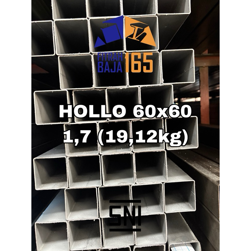 Besi Holo / Hollow Hitam 60x60