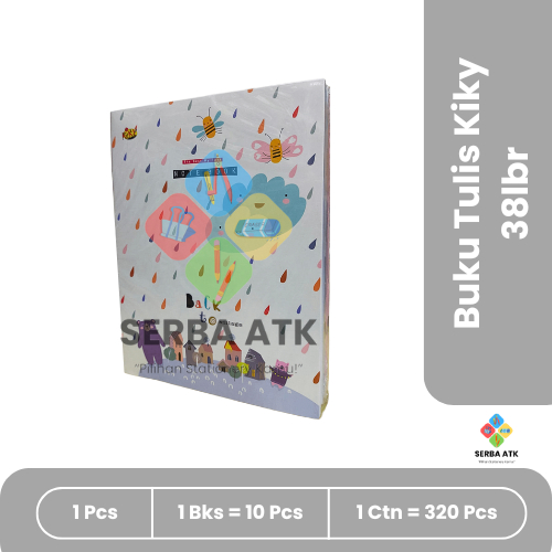 

Buku tulis Kiky pendek isi 38 lembar, 98 lembar