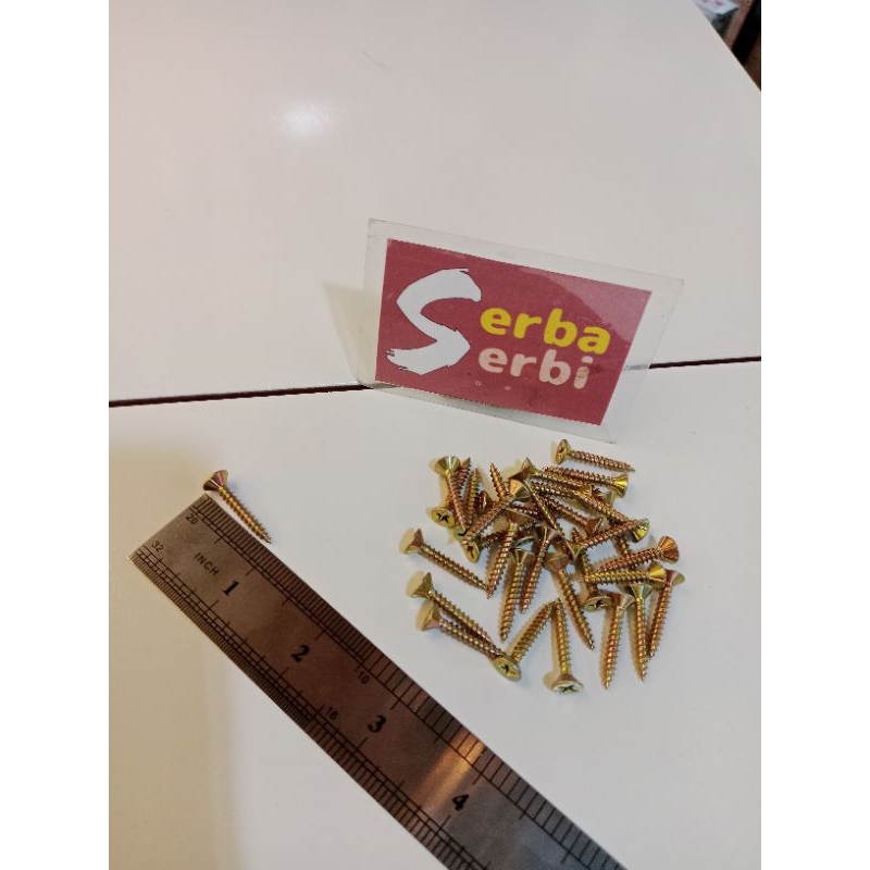 (/PACK KECIL SKRUP QRC) Skrup flexible board kuning ±30pcs