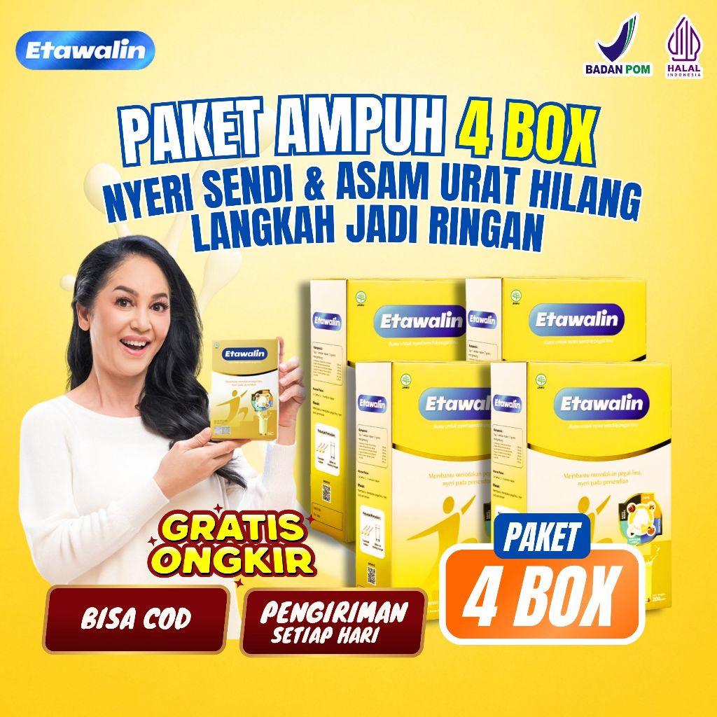 

Paket Ampuh 4 Box Solusi Asam Urat & Sendi Tanpa Ribet Original 100%