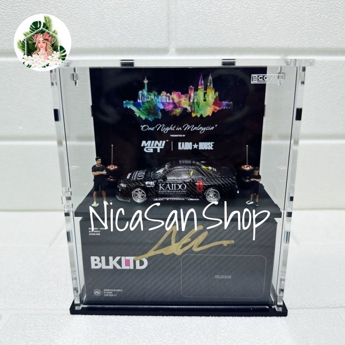 MINI GT Nissan Skyline R34 KAIDO HOUSE Malaysia 2023 BLKLTD Black - HoloTOKYO Segel