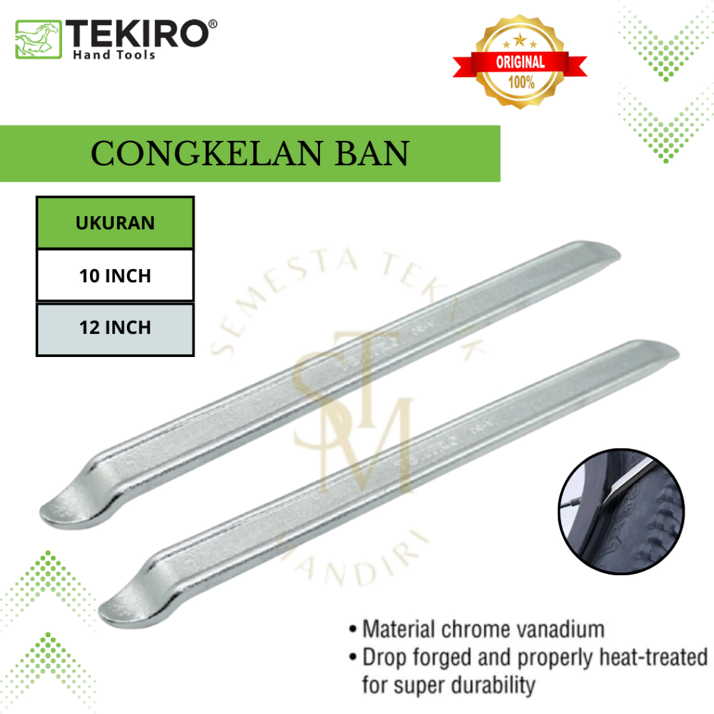 TEKIRO Alat Congkel Ban Motor 10" 12" - Congkel Ban Sepeda 10 12 inch - Cukit Ban Kuat Berkualitas O