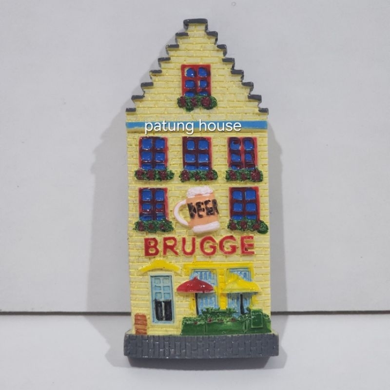 Fridge Magnet Kulkas Souvenir Brugge Belgium Belgia