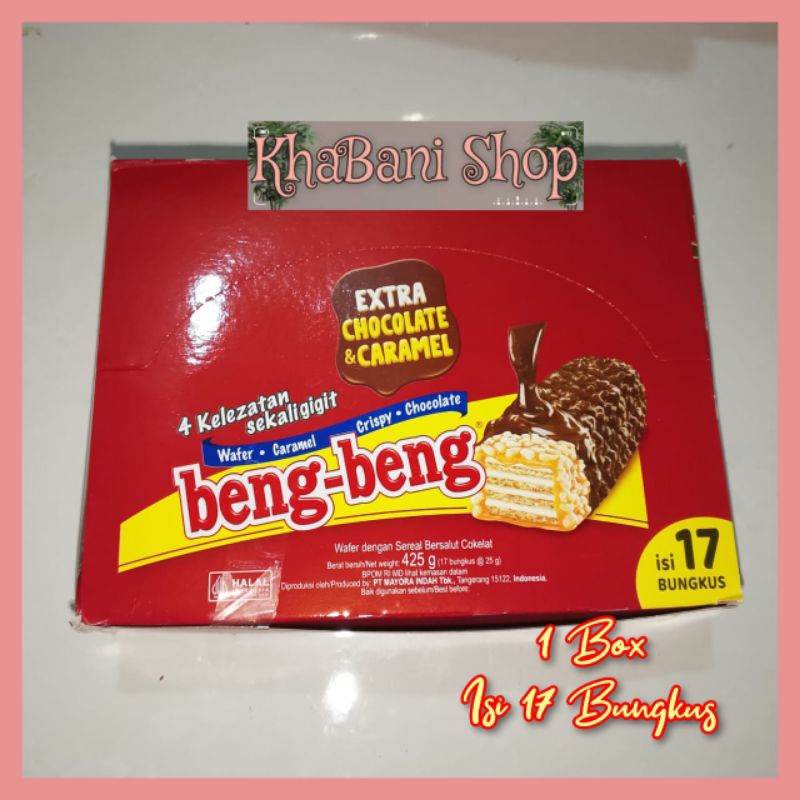 

BENG-BENG Wafer Caramel Crispy Chocolate 1 Box isi 17 Bungkus