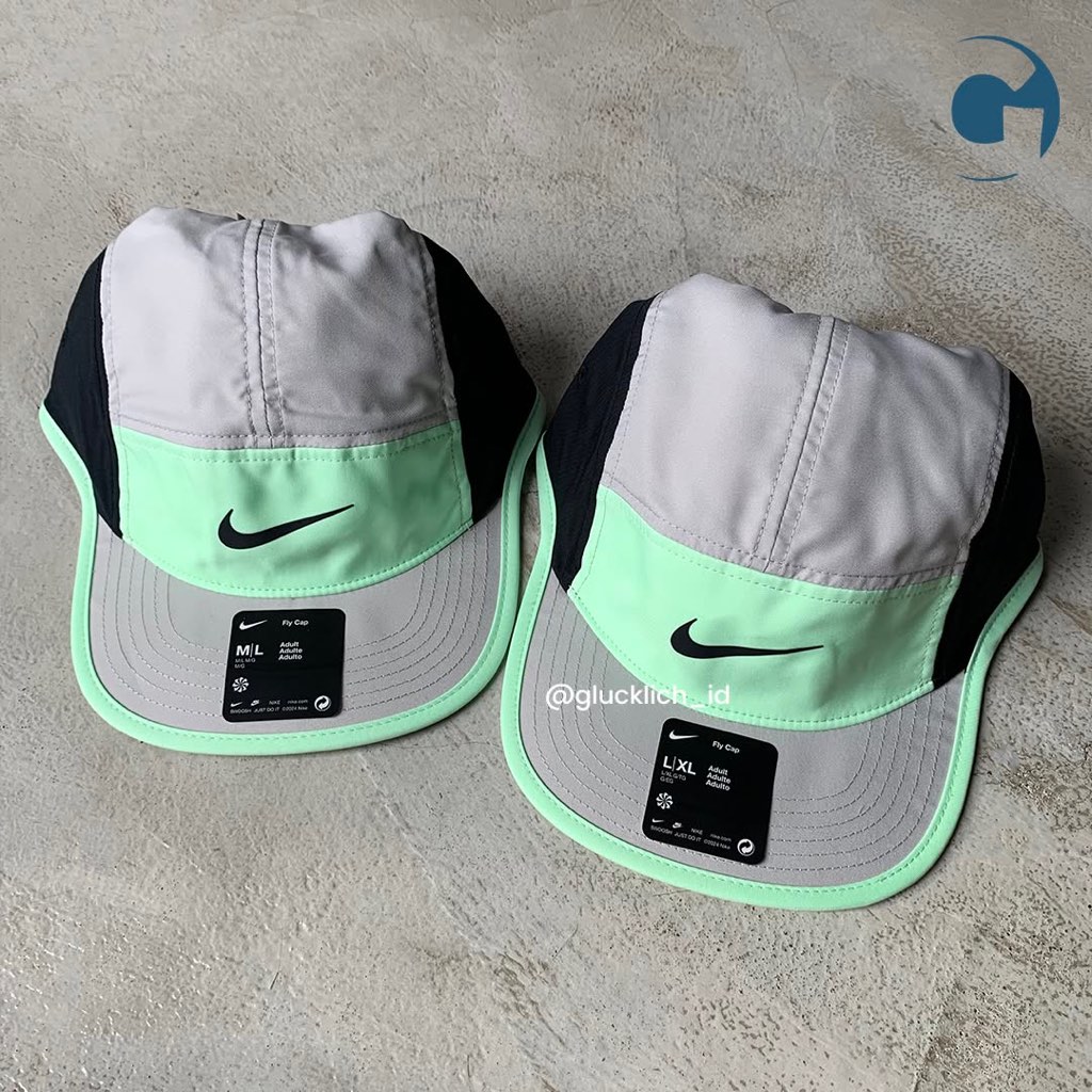 Nike, Fly Cap Unstructured Swoosh Cap Light Iron Ore/Vapor Green