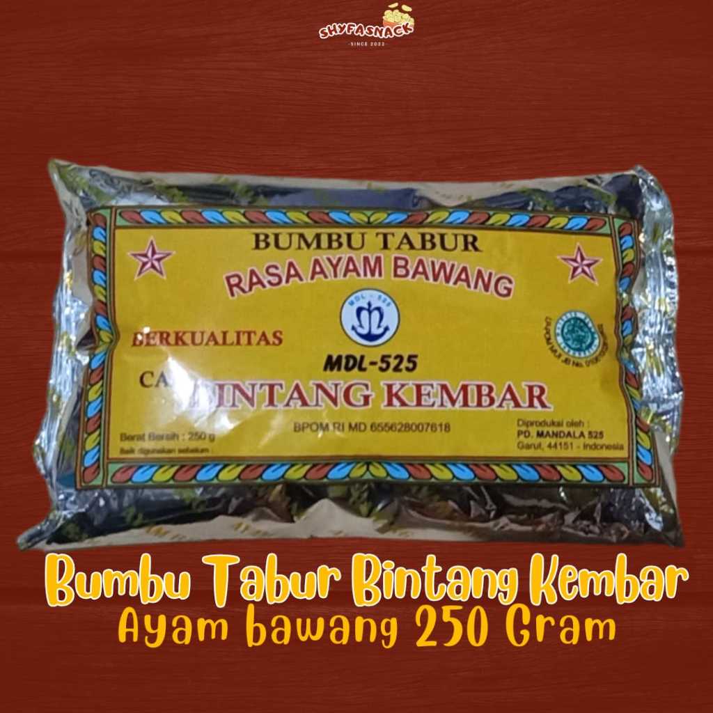 

BUMBU TABUR AYAM BAWANG BINTANG KEMBAR 250 GRAM