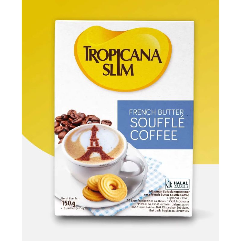 

PO3D - Tropicana Slim French Butter Souffle Coffee 10 Sachet