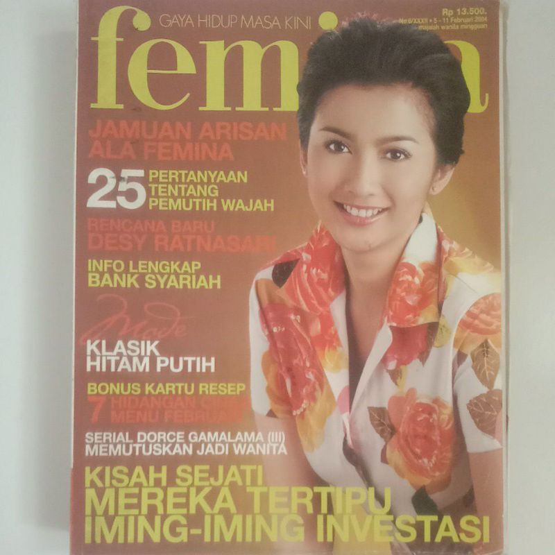 Majalah Femina Tahun 2004 Cover Desy Ratnasari